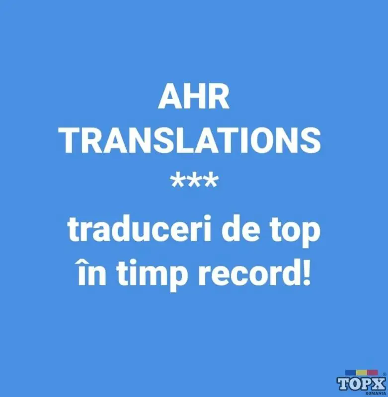 Birou de traduceri in Cluj-Napoca - 40 de limbi straine - AHR - 21